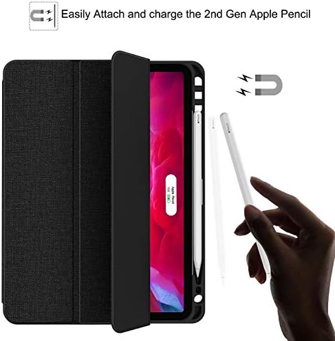 Soke New iPad Pro 11 Case 2020 & 2018 עם מחזיק עיפרון - [הגנה על גוף מלא + טעינה של עפרון אפל